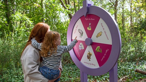 Fun and games on the Winnie-the-Pooh story trail at Anglesey Abbey